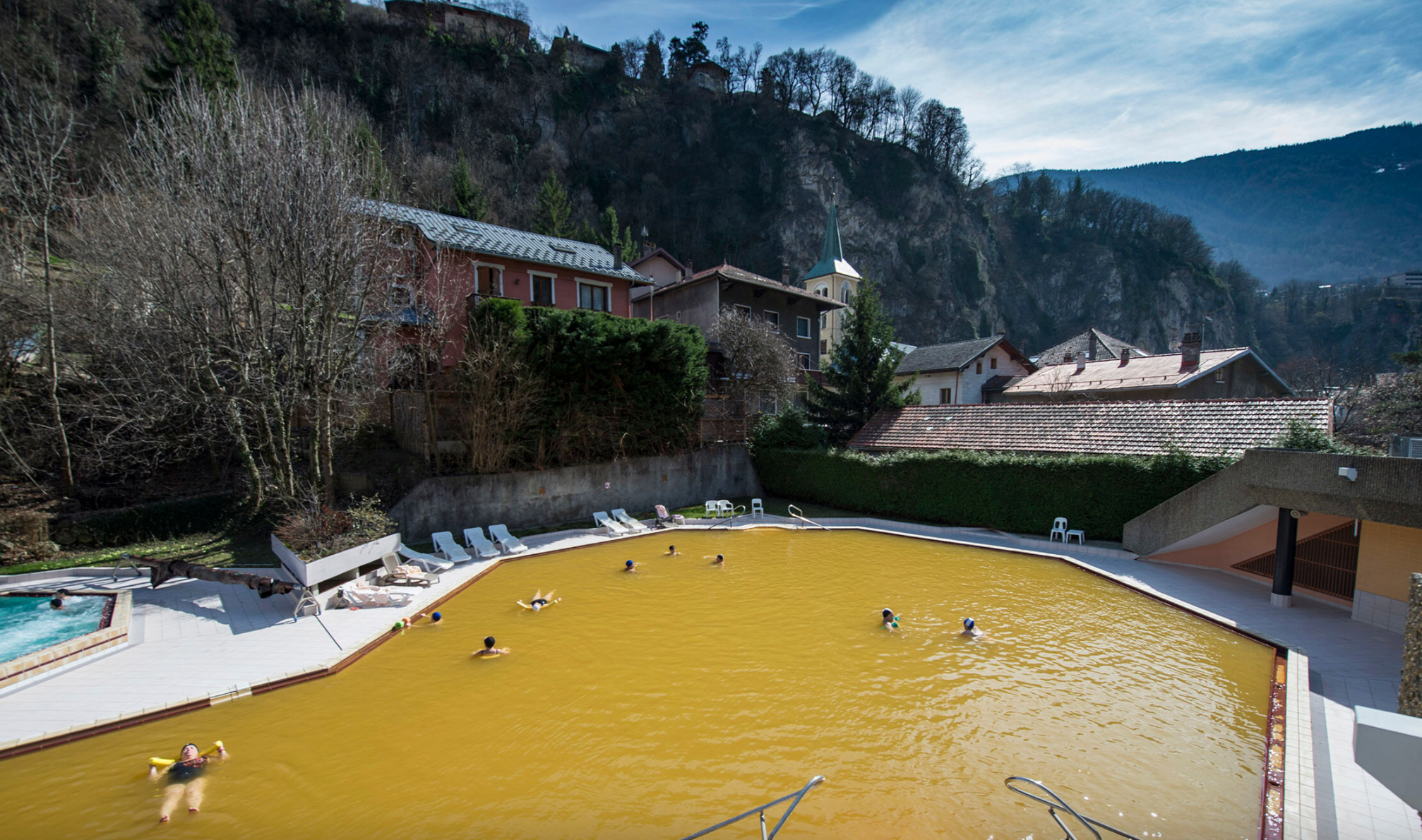 La piscine thermale des Grands Bains de Salins