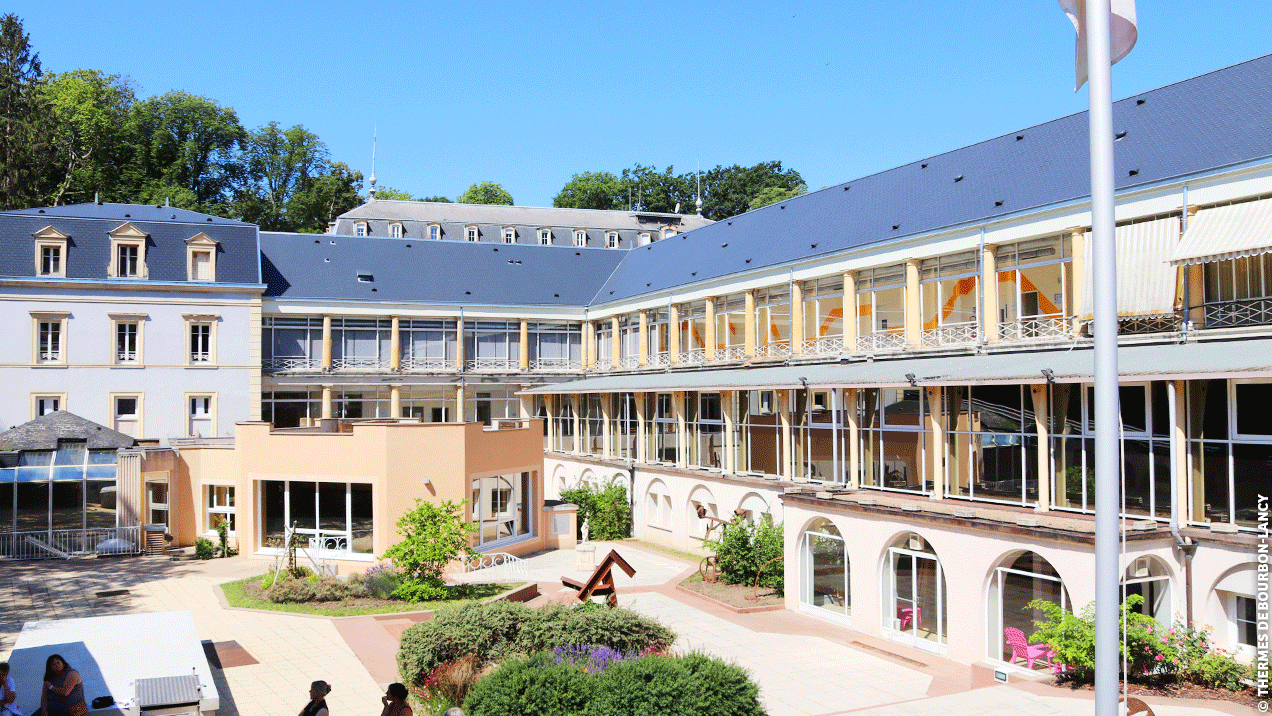 Les thermes de Bourbon Lancy - Vue extérieure