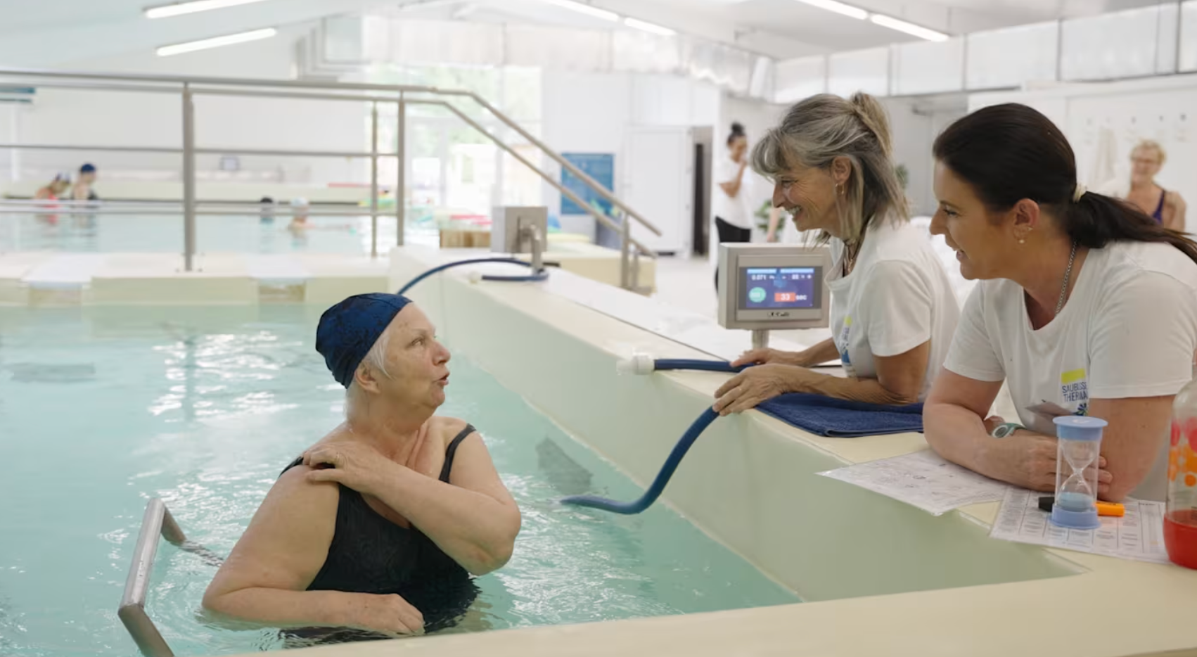 Soin hydrojet durant une mini cure thermale aux thermes de Saubusse 